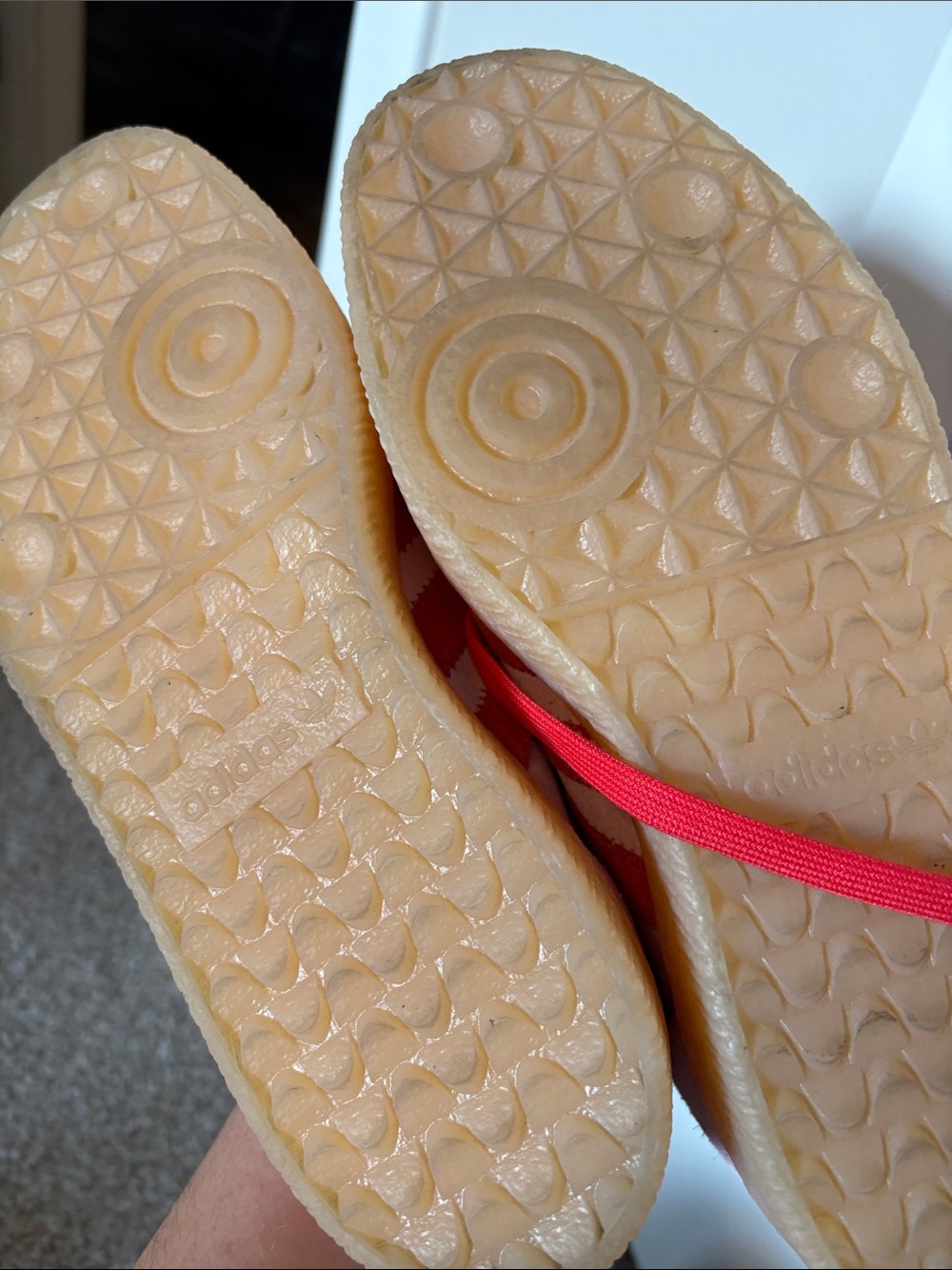 Adidas Sambae Women's Pink and Red Suede Sneakers. Size 8 - Picture 10 of 10